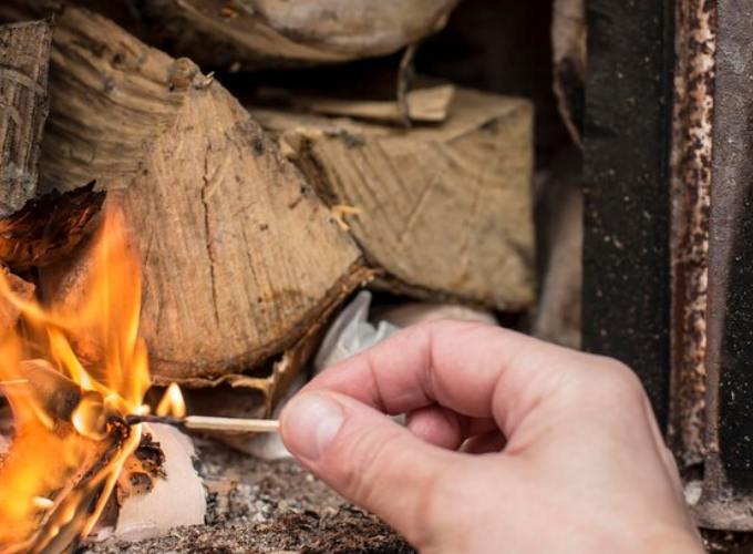El arte de encender el fuego perfecto: Método sin humo